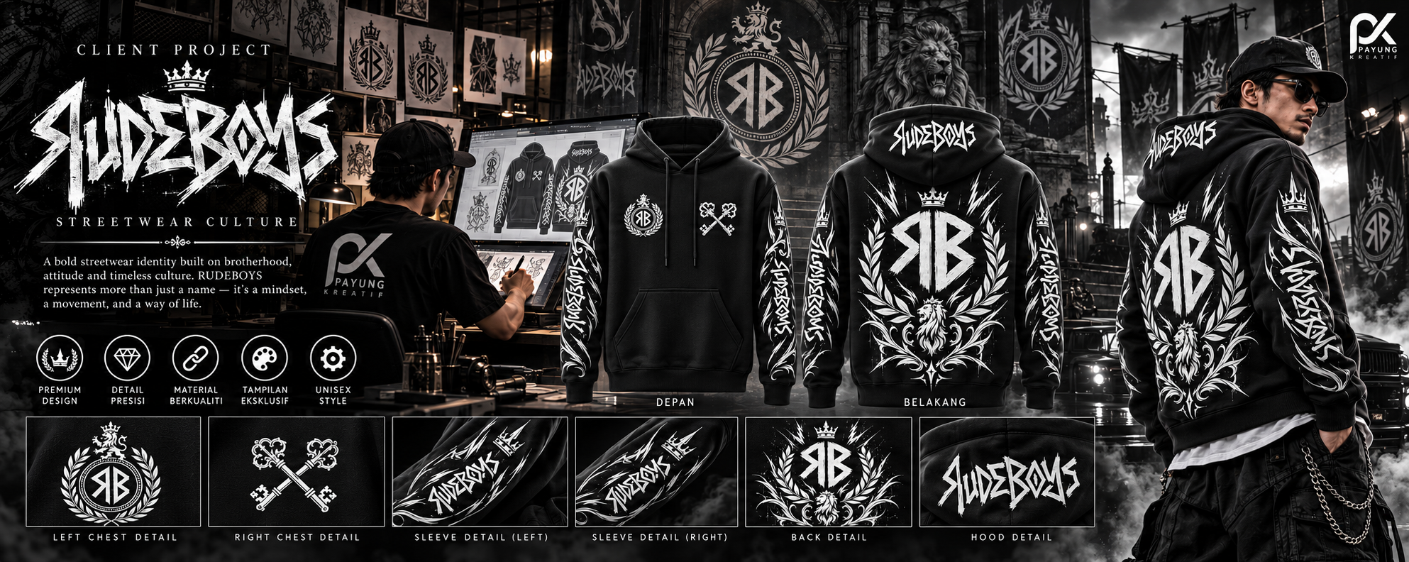 RUDEBOYS — HOODIE showcase