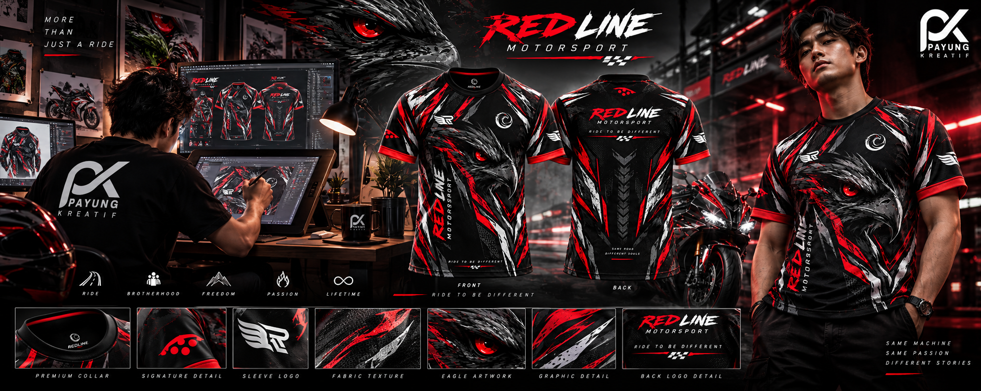 REDLINE MOTORSPORT JERSEY — MOTORSPORT / JERSEY showcase