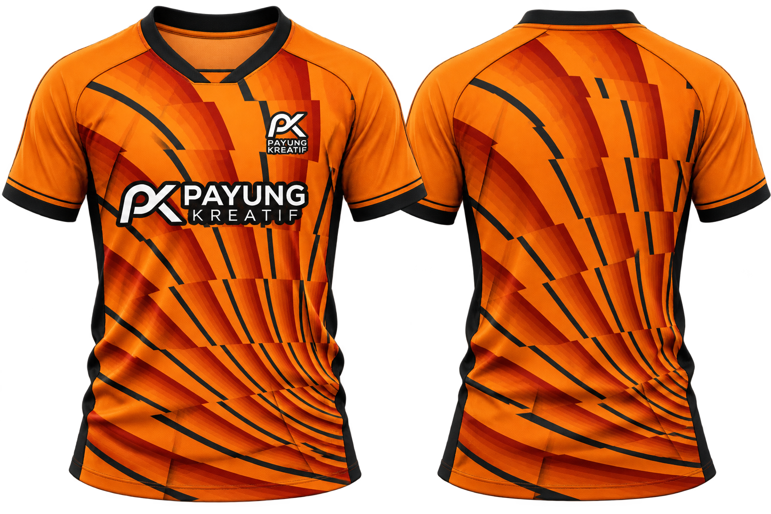Design 12 — orange / black