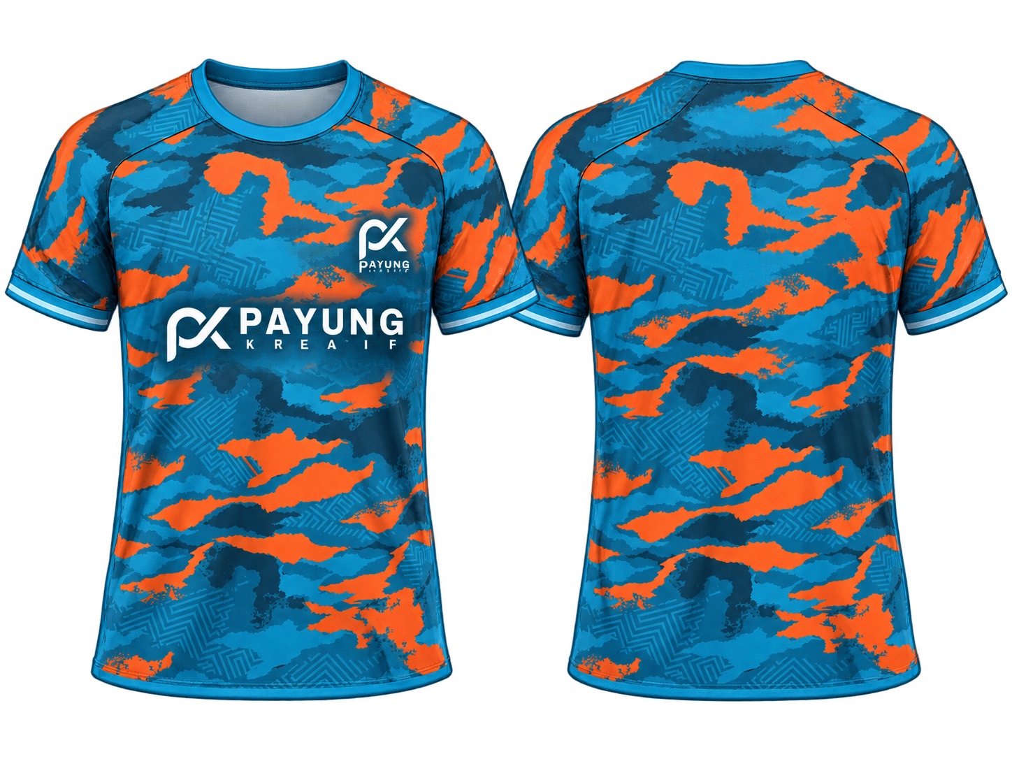 Design 33 — turquoise / blue / orange