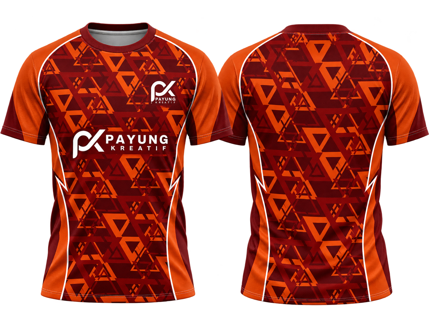 Design 38 — maroon / orange